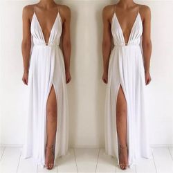 Бяла рокля MS3327