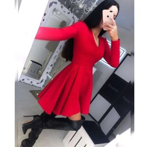Червена рокля MS3425