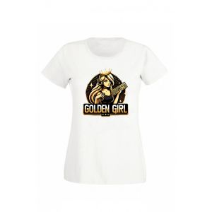 Дамска тениска в бяло Golden Girl
