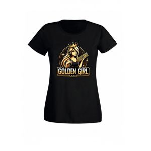 Дамска тениска в черно Golden Girl