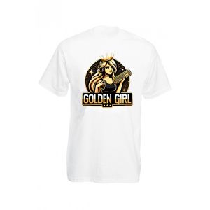 Мъжка тениска в бяло Golden Girl
