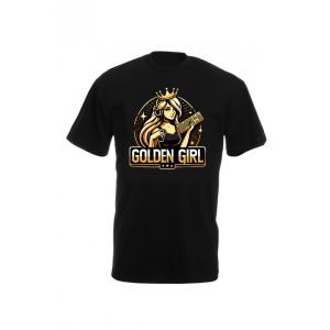 Мъжка тениска в черно Golden Girl
